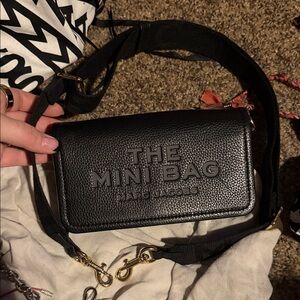 Marc Jacobs Black Textured Mini Bag